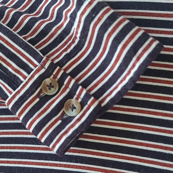 Long Striped Button Shirt from Anthropologie - Picture 3 of 6